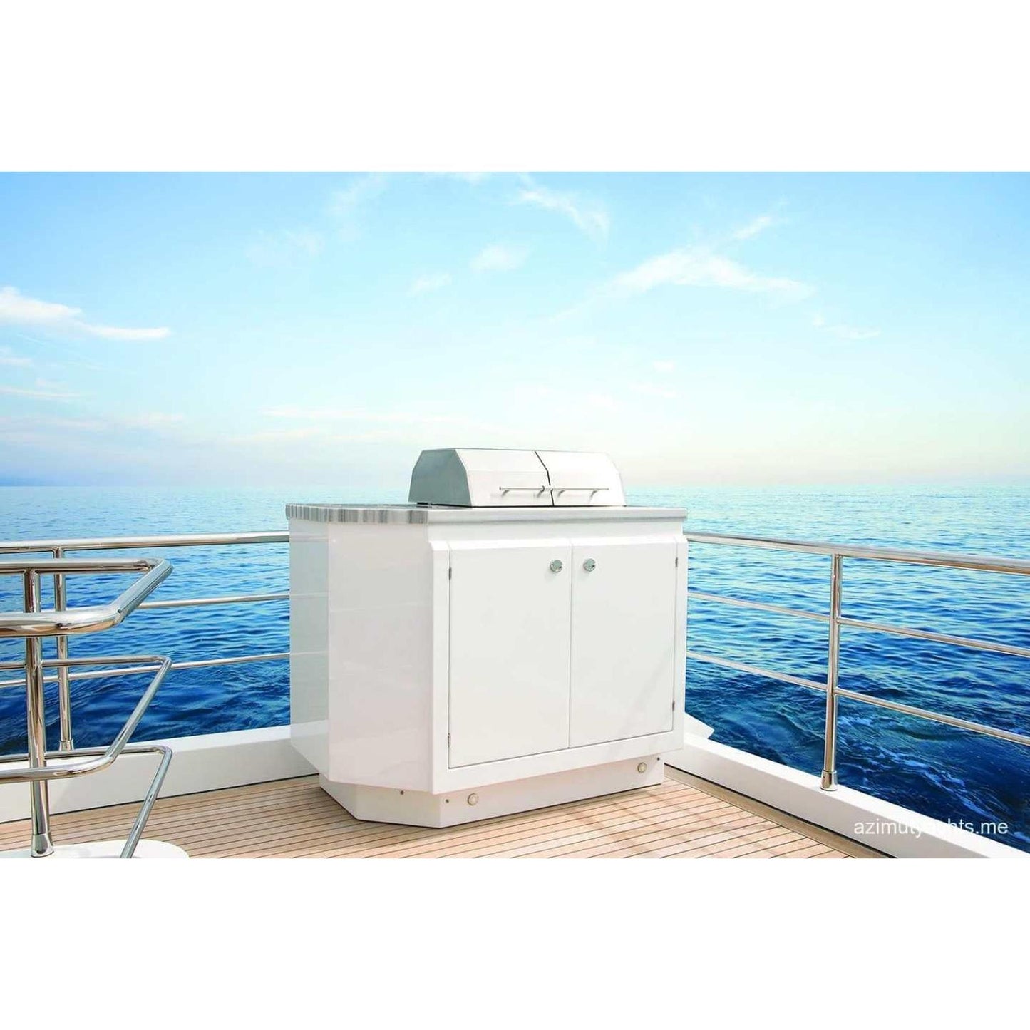 Kenyon Texan 30" 2-Burner Split-Lid Built-In 240V Electric Grill With Touch Control