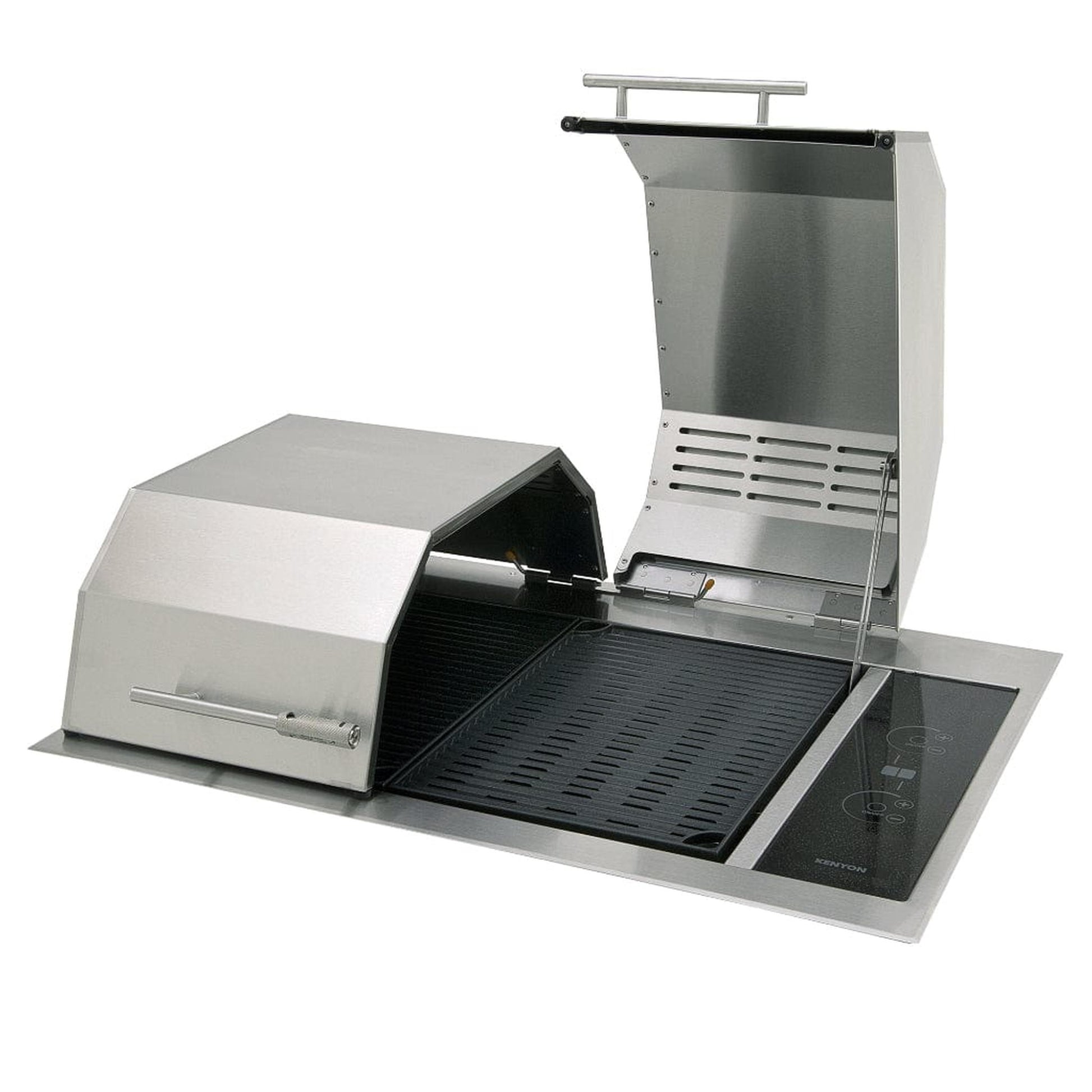 Kenyon Texan 30" 2-Burner Split-Lid Built-In 240V Electric Grill With Touch Control