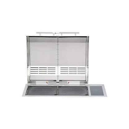 Kenyon Texan 30" 2-Burner Split-Lid Built-In 240V Electric Grill With Touch Control
