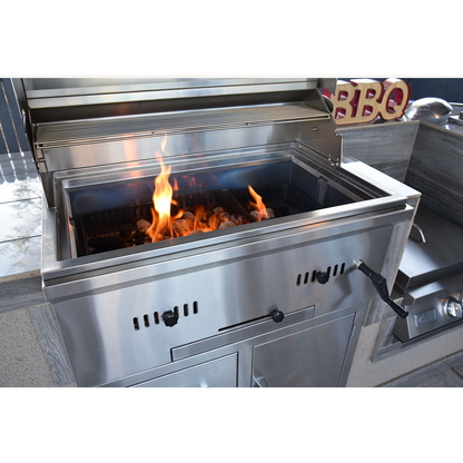 Kokomo 32" Built-in Stainless Steel Charcoal Gas Grill