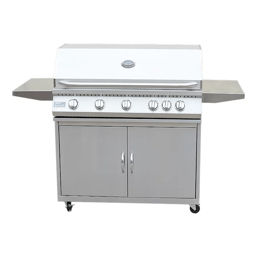 Kokomo Classic 40" 5 Burner Freestanding BBQ Liquid Propane Gas Grill With Cart