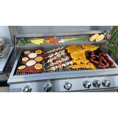 Kokomo Classic 40" 5 Burner Freestanding BBQ Liquid Propane Gas Grill With Cart