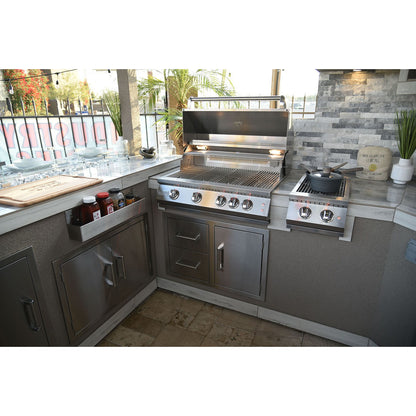 Kokomo Grills 21" Stainless Steel Outdoor Kitchen Two Drawer - One Door Combo