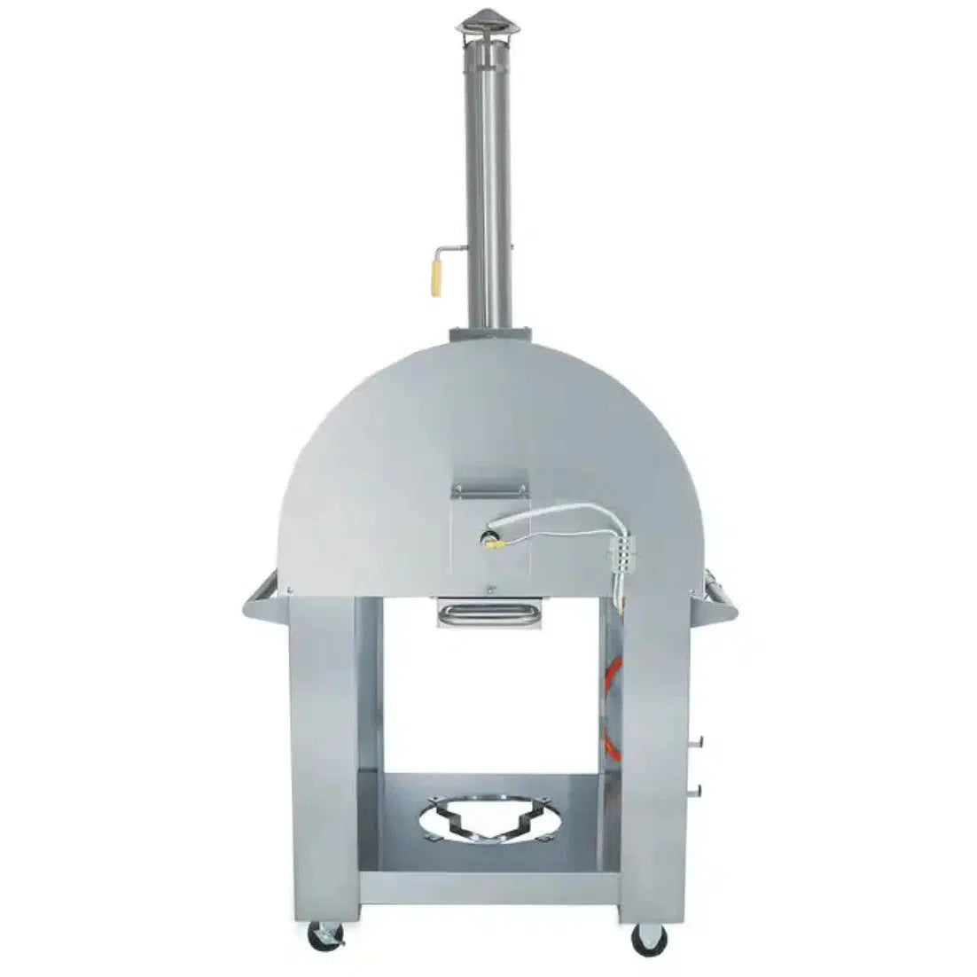 Kokomo Grills 32" Dual Fuel Liquid Propane or Wood Fired Stainless Steel Pizza Oven