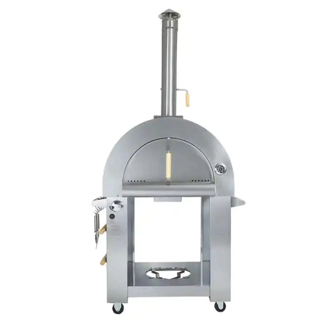 Kokomo Grills 32" Dual Fuel Natural Gas or Wood Fired Stainless Steel Pizza Oven