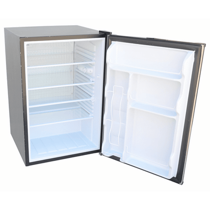 Kokomo Grills Built-In Outdoor Kitchen Refrigerator with Temp Control Soda Rack and Lights