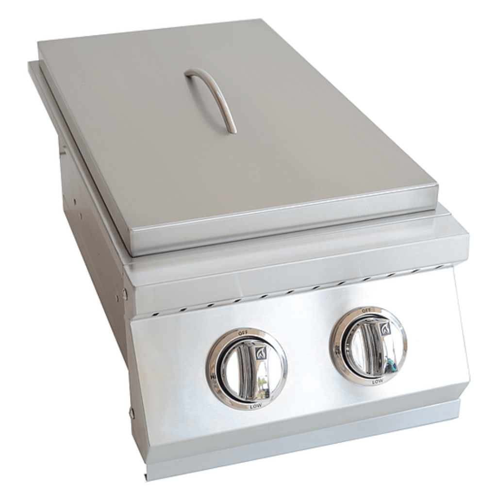 Kokomo Grills Built In Stainless Steel Double Side Burner with Removable Cover