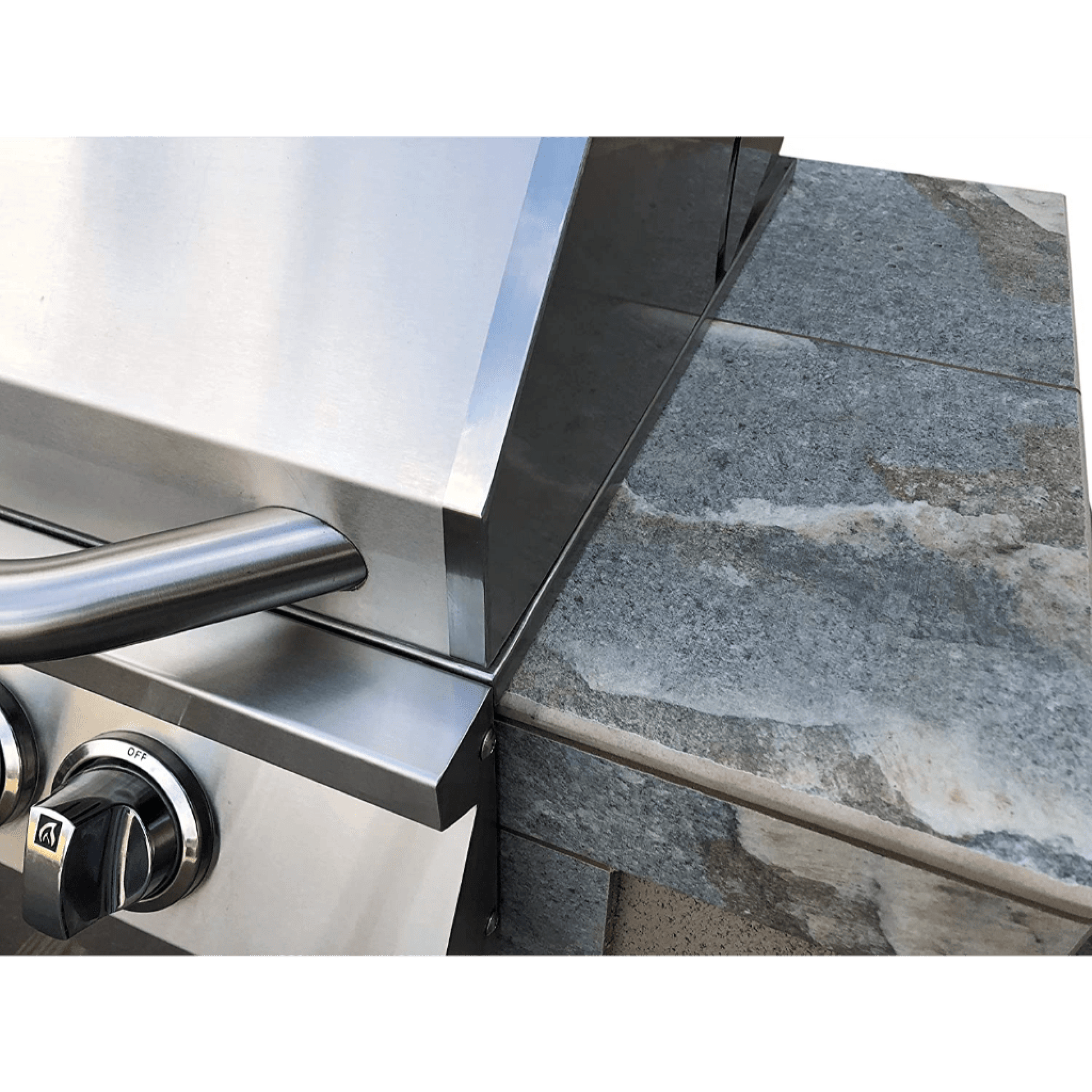 Kokomo Grills Panama 4' Natural Gas BBQ Island With 4 Burner Built-in BBQ Grill