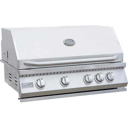 Kokomo Grills Panama 4' Natural Gas BBQ Island With 4 Burner Built-in BBQ Grill