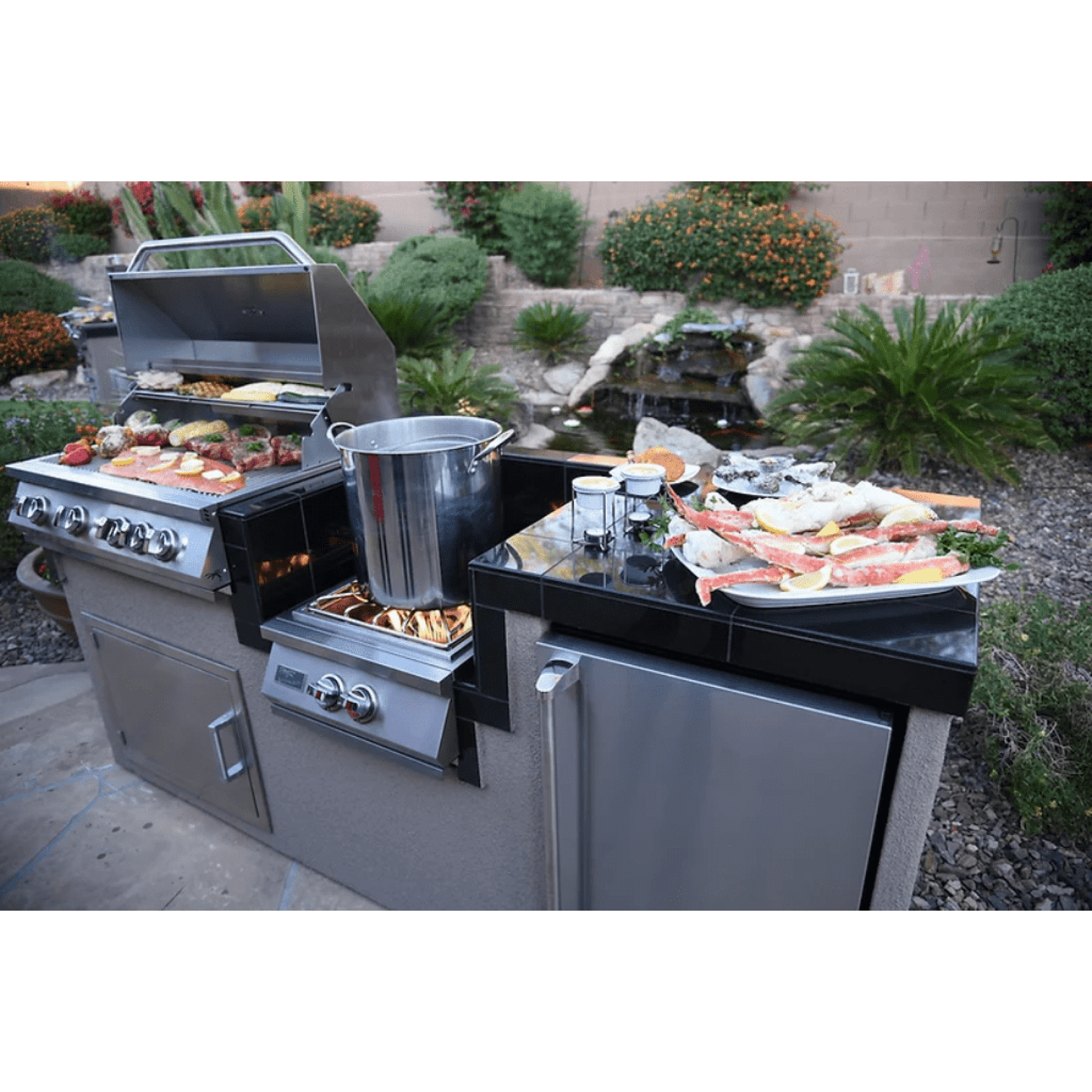 KOKOMO GRILLS Island Kitchen Package Power Burner Barbeque