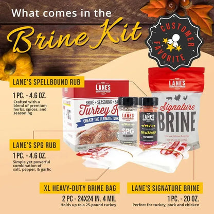 Lane’s BBQ Ultimate Turkey Brine Kit With Brine Bags