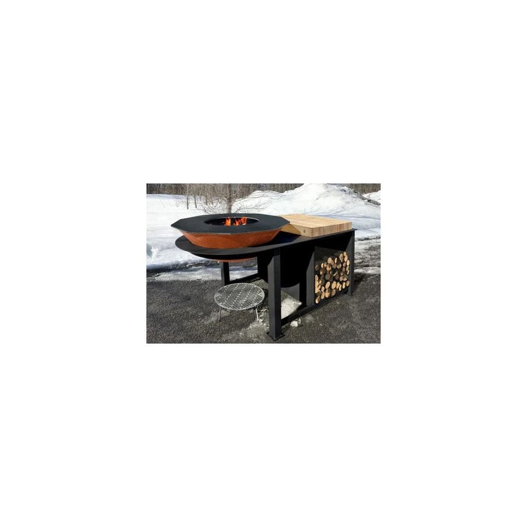 Le Bol Black Finish Table with Counter & Storage