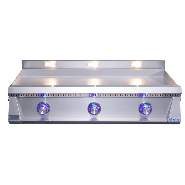 Le Griddle Pro Series 105 41" 3-Burner Liquid Propane Griddle With Lights and 3MM Plate