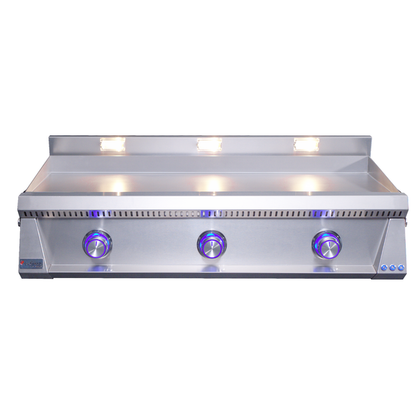 Le Griddle Pro Series 105 41" 3-Burner Liquid Propane Griddle With Lights and 3MM Plate