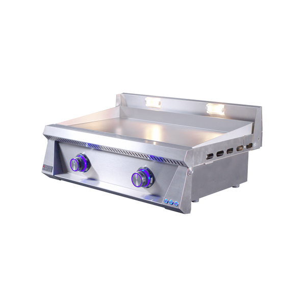 Le Griddle Pro Series 75 30" 2-Burner Natural Gas Griddle With Lights and 3MM Plate