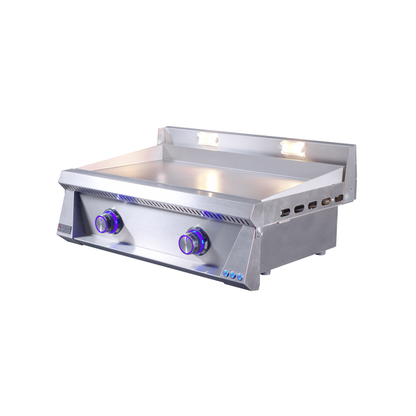 Le Griddle Pro Series 75 30" 2-Burner Natural Gas Griddle With Lights and 3MM Plate