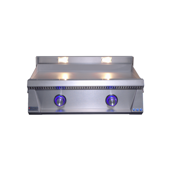 Le Griddle Pro Series 75 30" 2-Burner Natural Gas Griddle With Lights and 3MM Plate