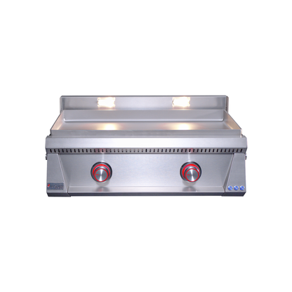 Le Griddle Pro Series 75 30" 2-Burner Natural Gas Griddle With Lights and 6MM Plate