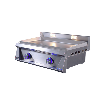 Le Griddle Pro Series 75 30" 2-Burner Natural Gas Griddle With Lights and 6MM Plate