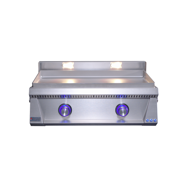 Le Griddle Pro Series 75 30" 2-Burner Natural Gas Griddle With Lights and 6MM Plate