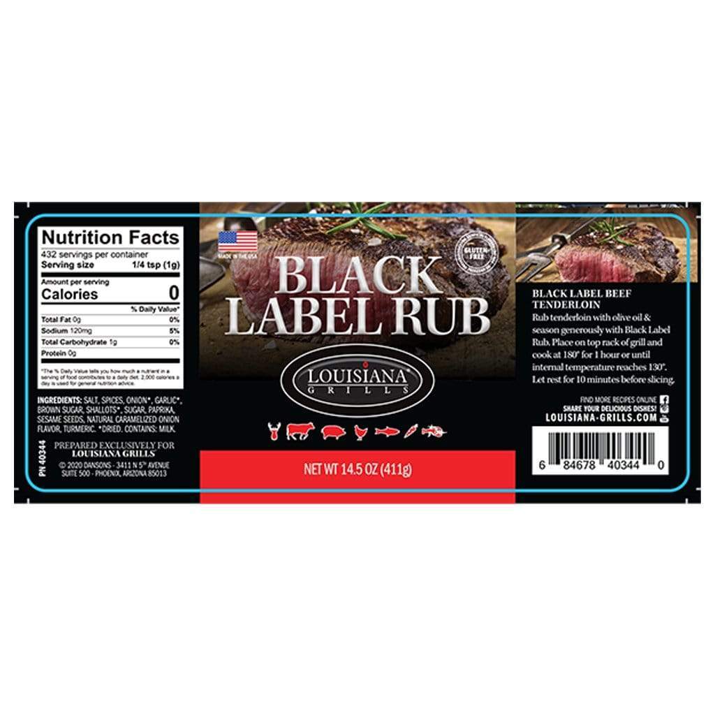 Louisiana Grills 14.5 Oz Black Label Rub