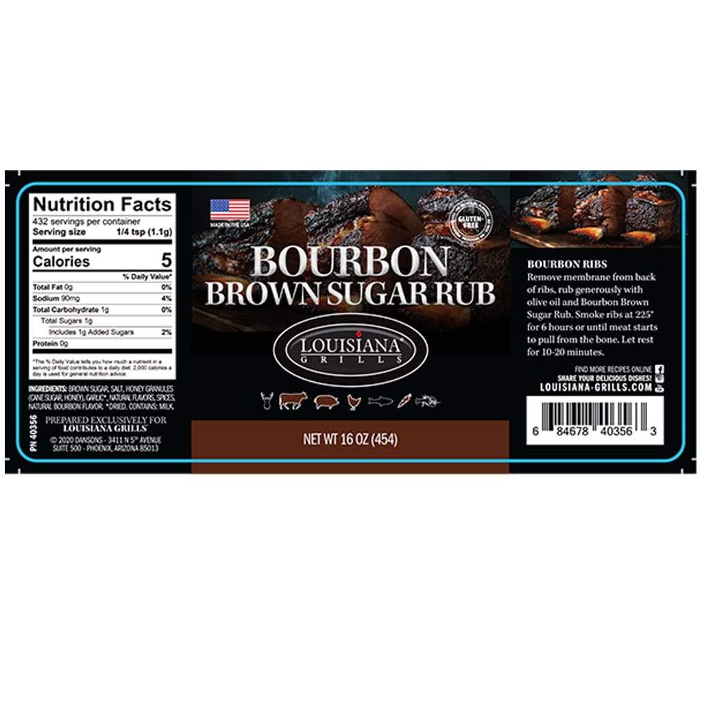 Louisiana Grills 16 Oz Bourbon Brown Sugar Rub