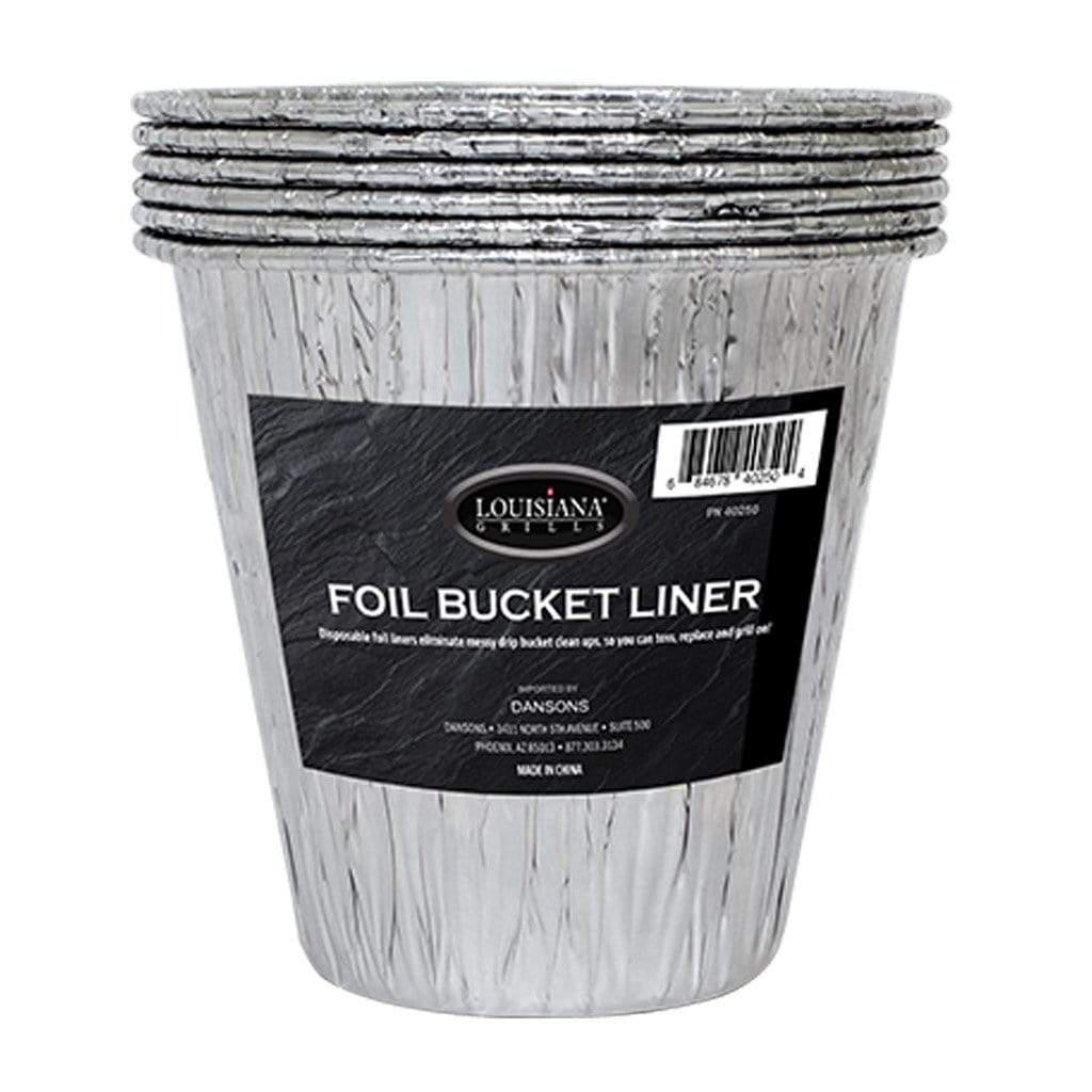 Louisiana Grills 40250 6-Pack Disposable Foil Bucket Liners