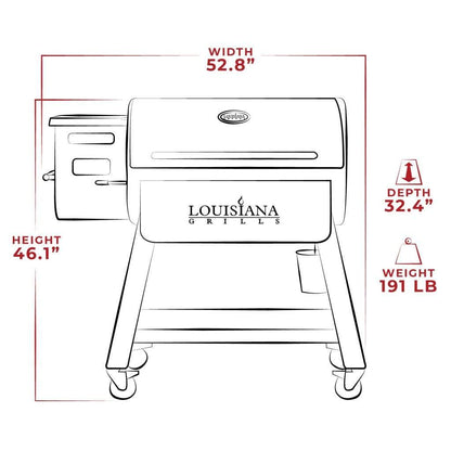 Louisiana Grills Black Label Series 1000 LG1000BL Pellet Grill With WiFi Control