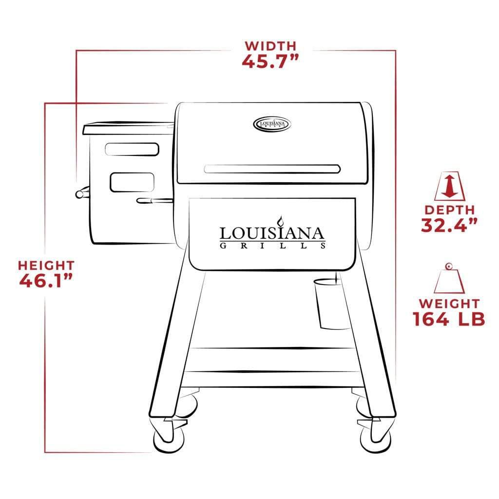 Louisiana Grills Black Label Series 800 LG800BL Pellet Grill With WiFi Control