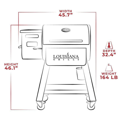 Louisiana Grills Black Label Series 800 LG800BL Pellet Grill With WiFi Control