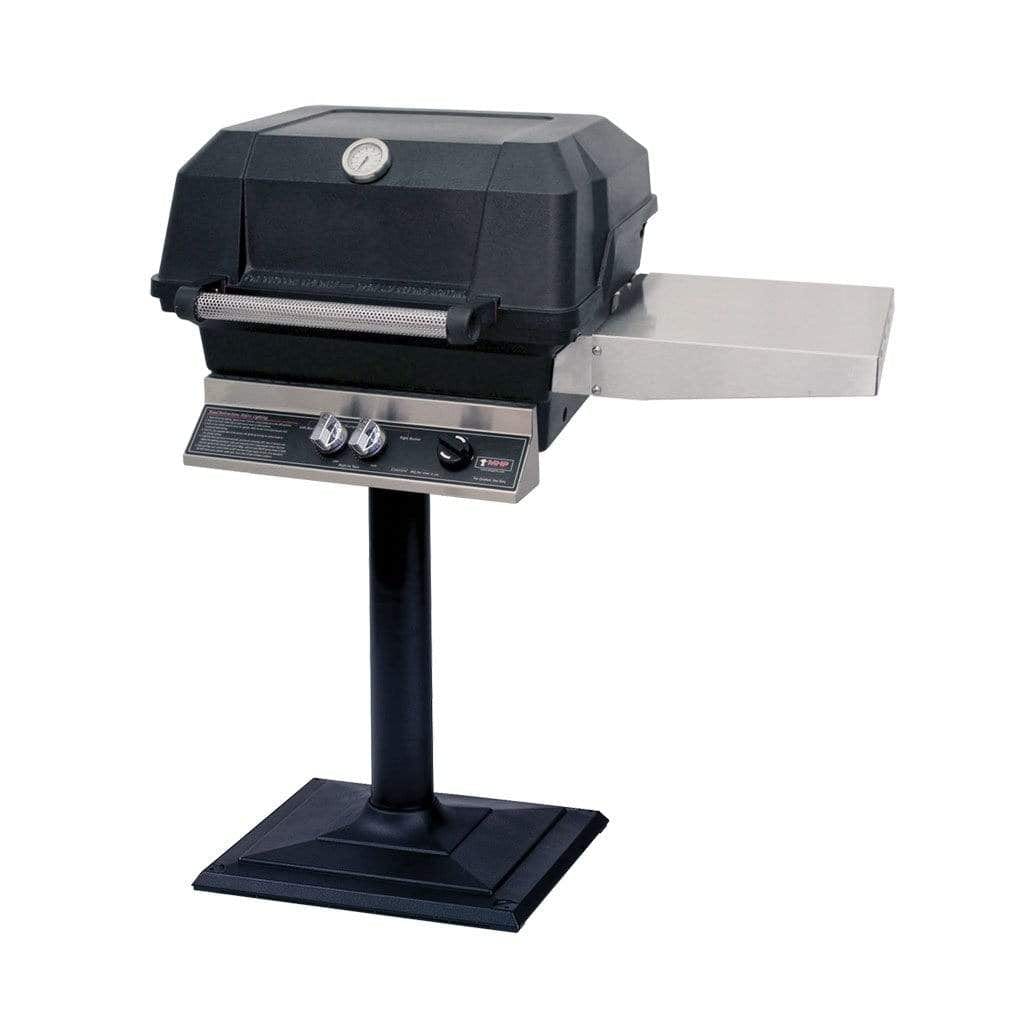 MHP AMCJMPB Freestanding Grill With Stainless Steel Shelf