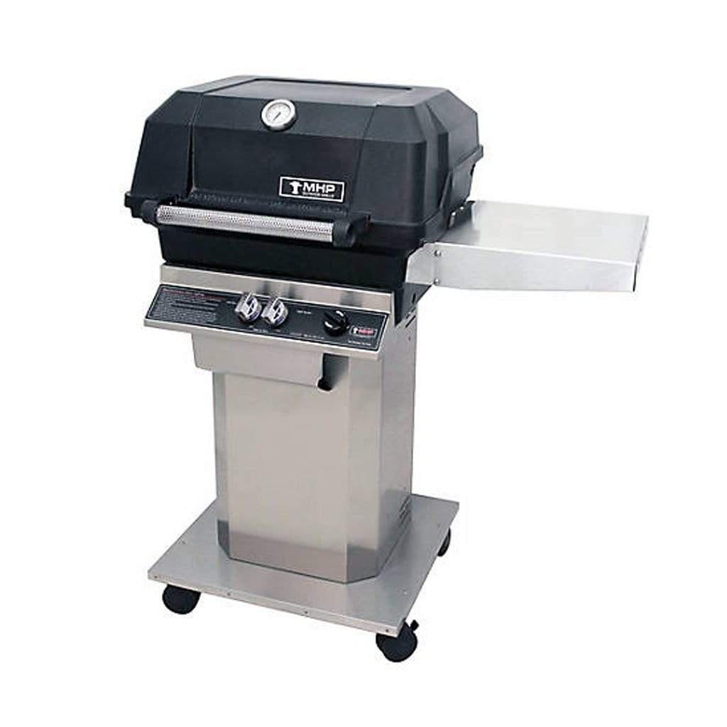 MHP AMCJSS Freestanding Grill With Stainless Steel Shelf