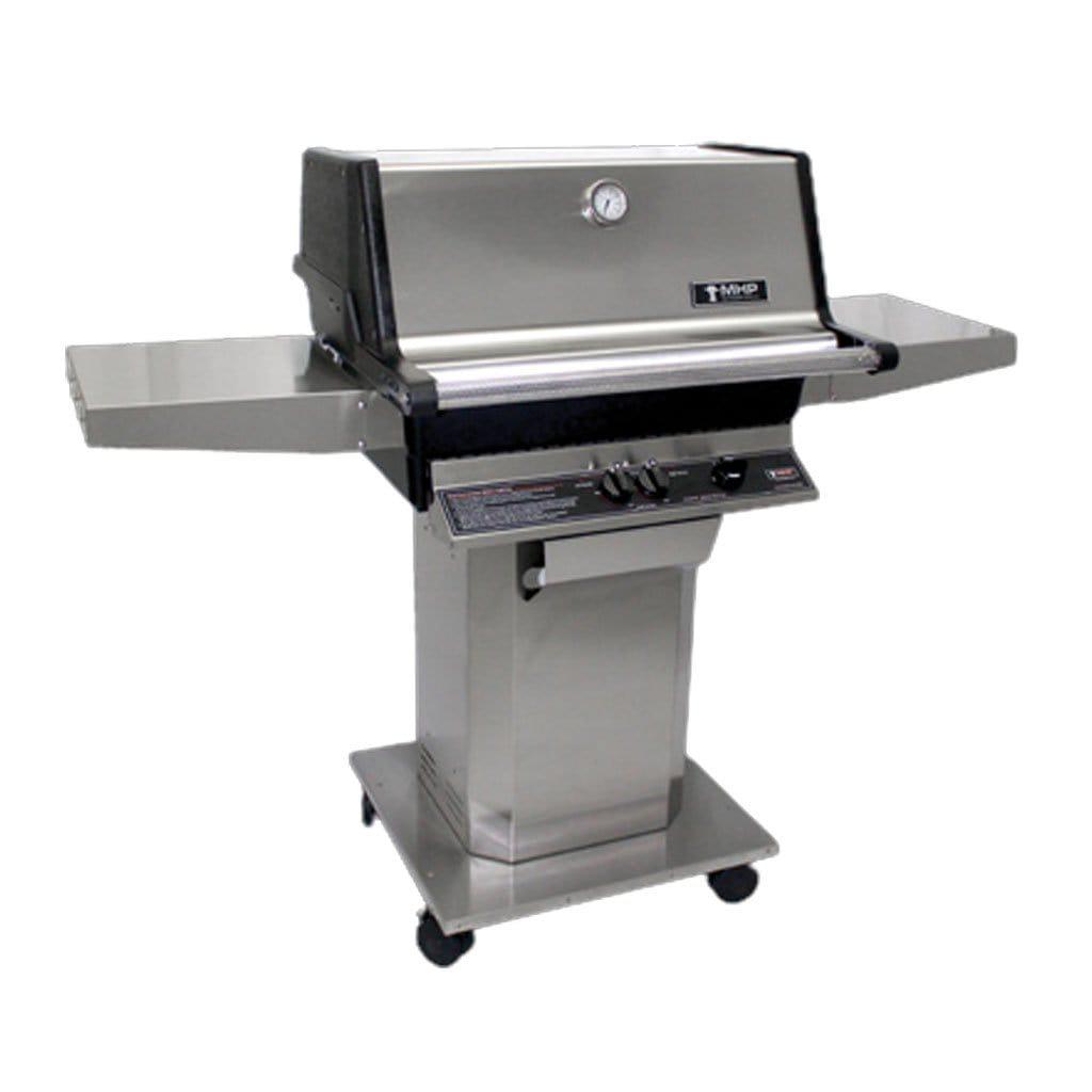 MHP AMCTSS Freestanding Grill With Stainless Steel Shelves