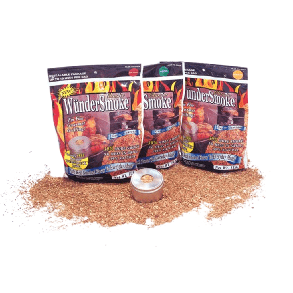 MHP BP5 1lb Mesquite Wundersmoke Chips with Puck