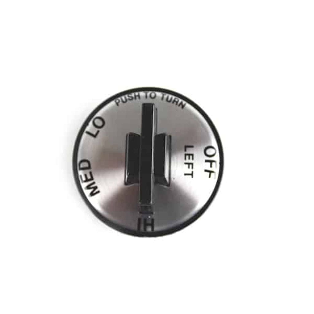 MHP K2B Silver Face Valve Knob for Charmglow C.C. Series - Left Side