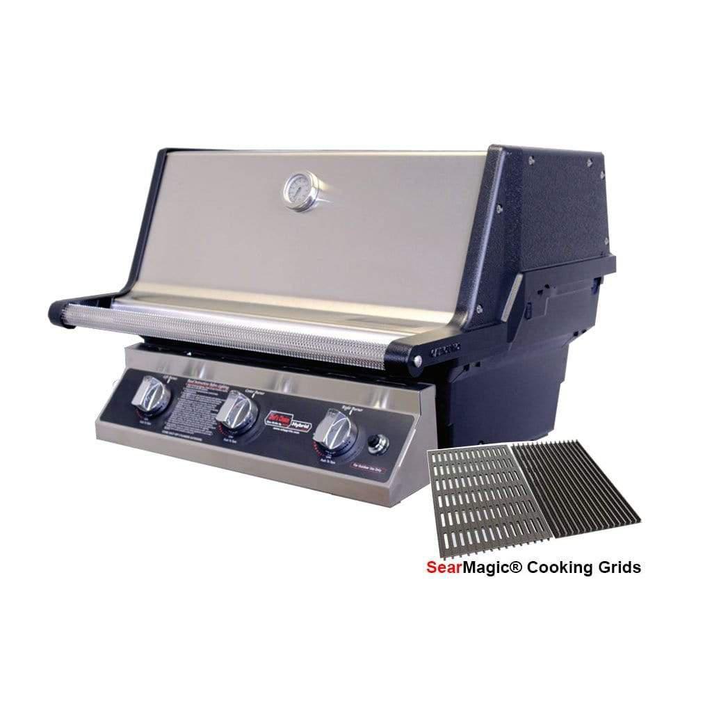 MHP T3G4LS Stainless Steel Tri-Burn Built-In Gas Grill With SearMagic® Cooking Grids