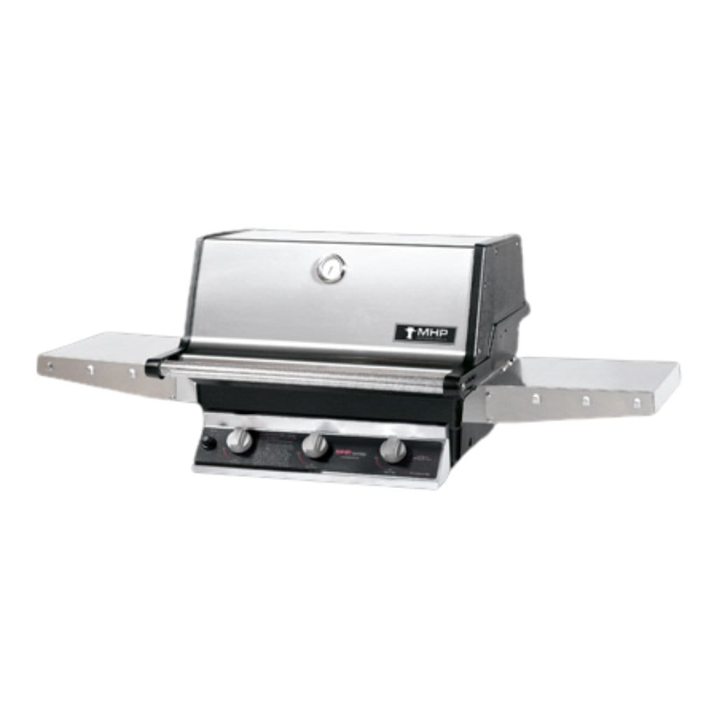 MHP TRG2 Stainless Steel Infrared Gas Grill Head With 2 Stainless Steel Shelves