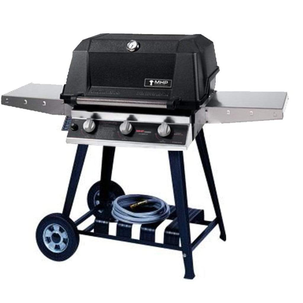 MHP WHRG4DD Hybrid Gas Grill Head With 2 Stainless Steel Shelves