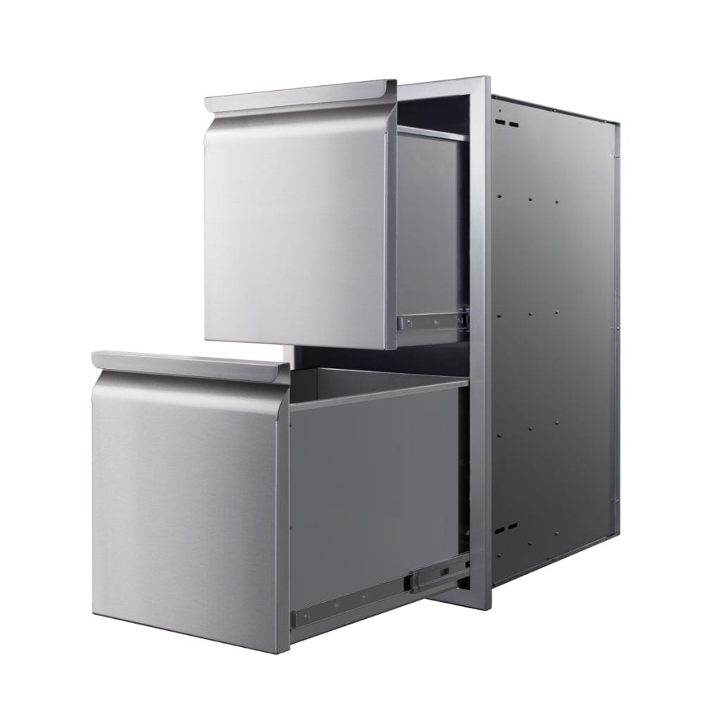 Memphis 15" Double Access Stainless Steel Drawer Stack