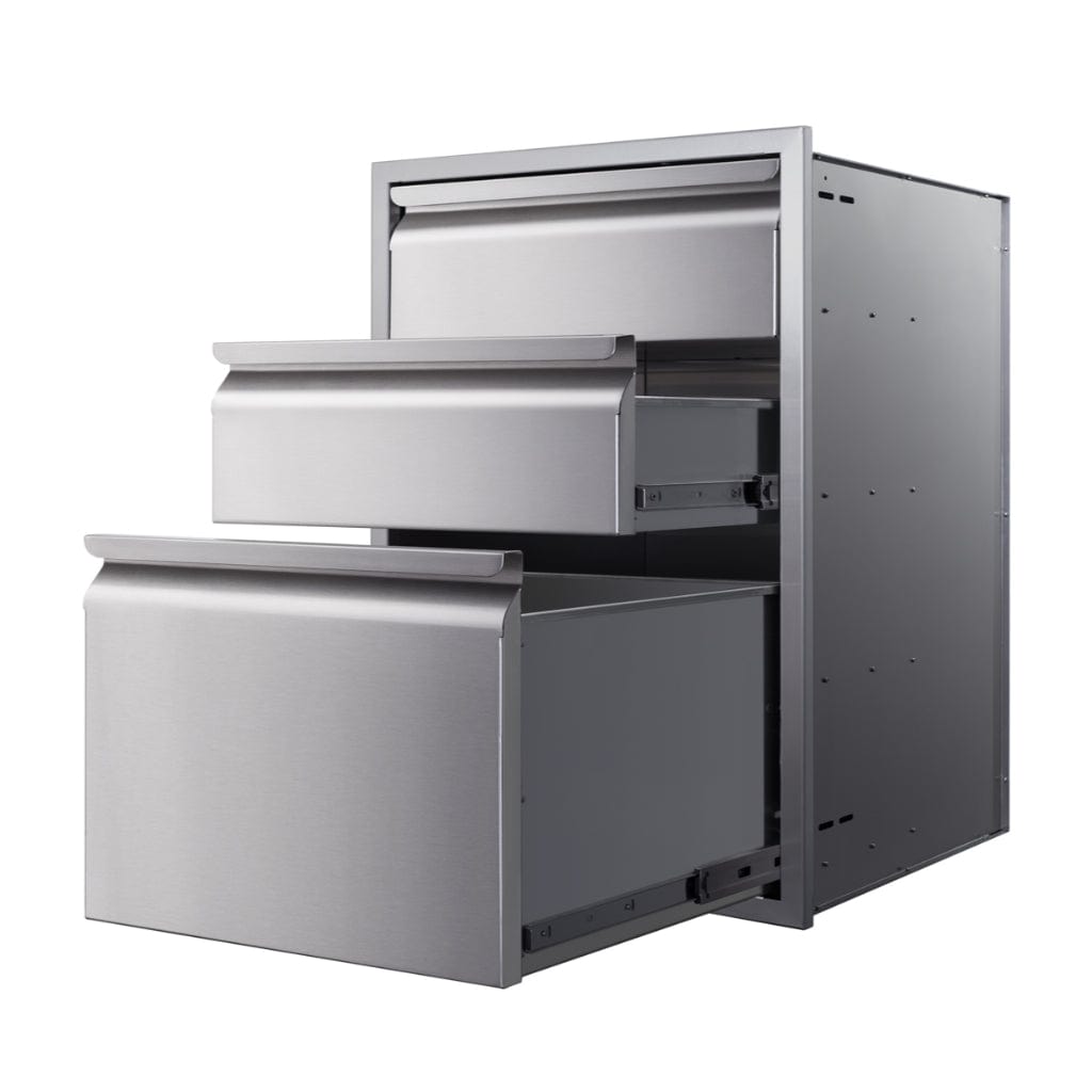 Memphis 21" Triple Access Stainless Steel Drawer Stack