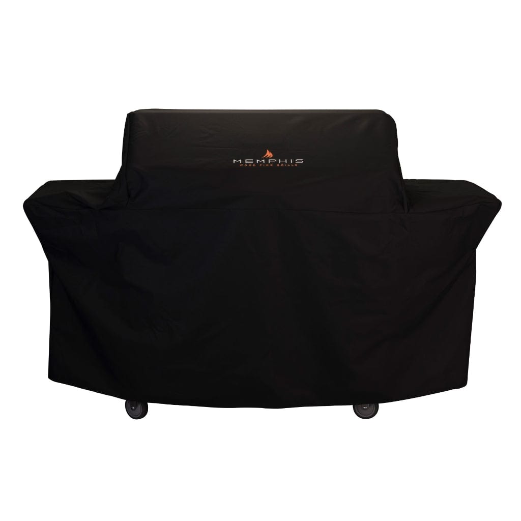 Memphis Black Polyester Grill Cover for Elite Cart ITC2 Pellet Grill