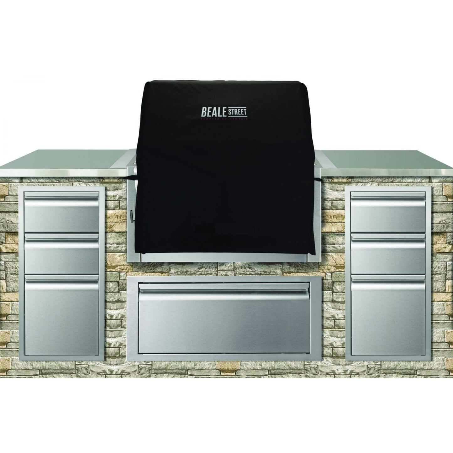 Memphis Black Premium Cover for Beale Street Built-In Pellet Grill