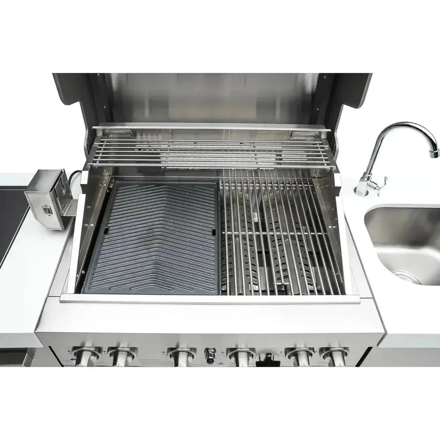 Mont Alpi 14" x 18" Heavy Duty Cast Iron Dual-Sided Griddle Plate