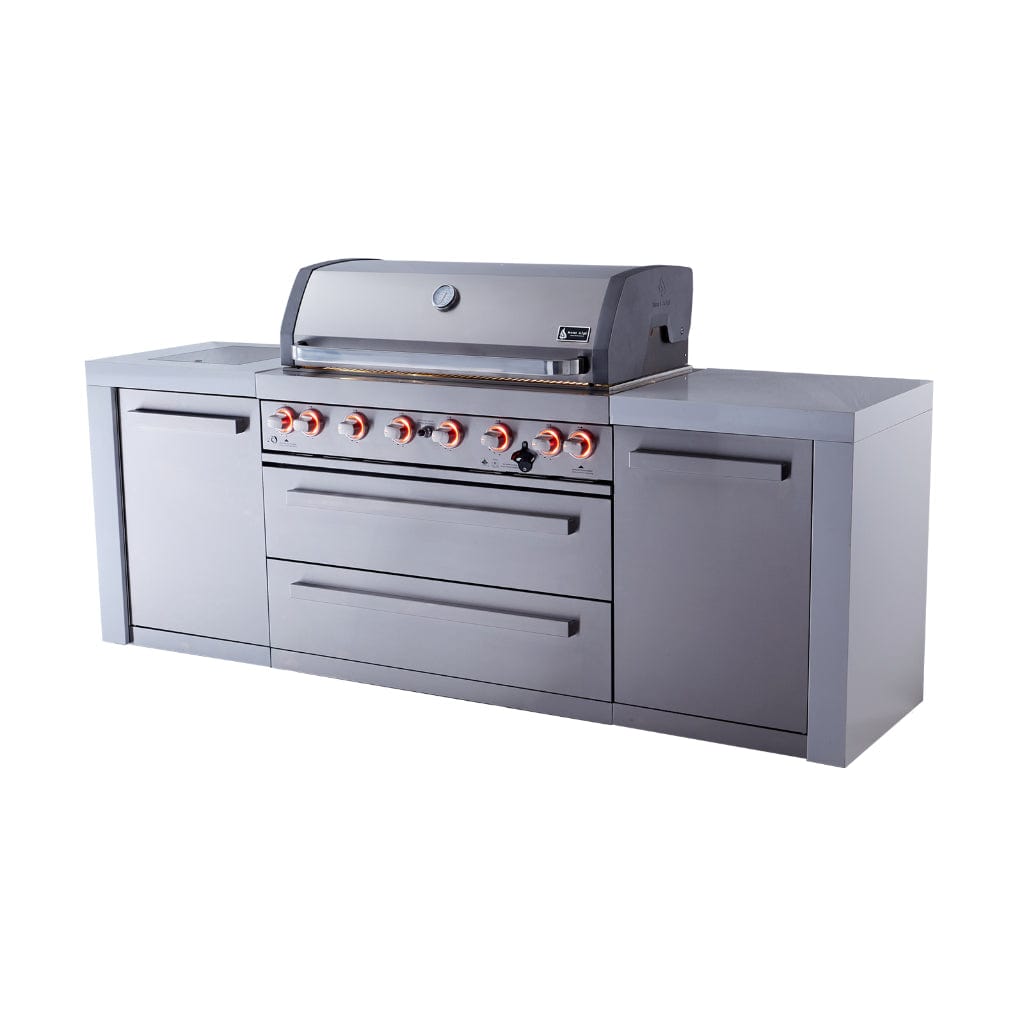 Mont Alpi 805 Gas Island Grill with Infrared Side Burner