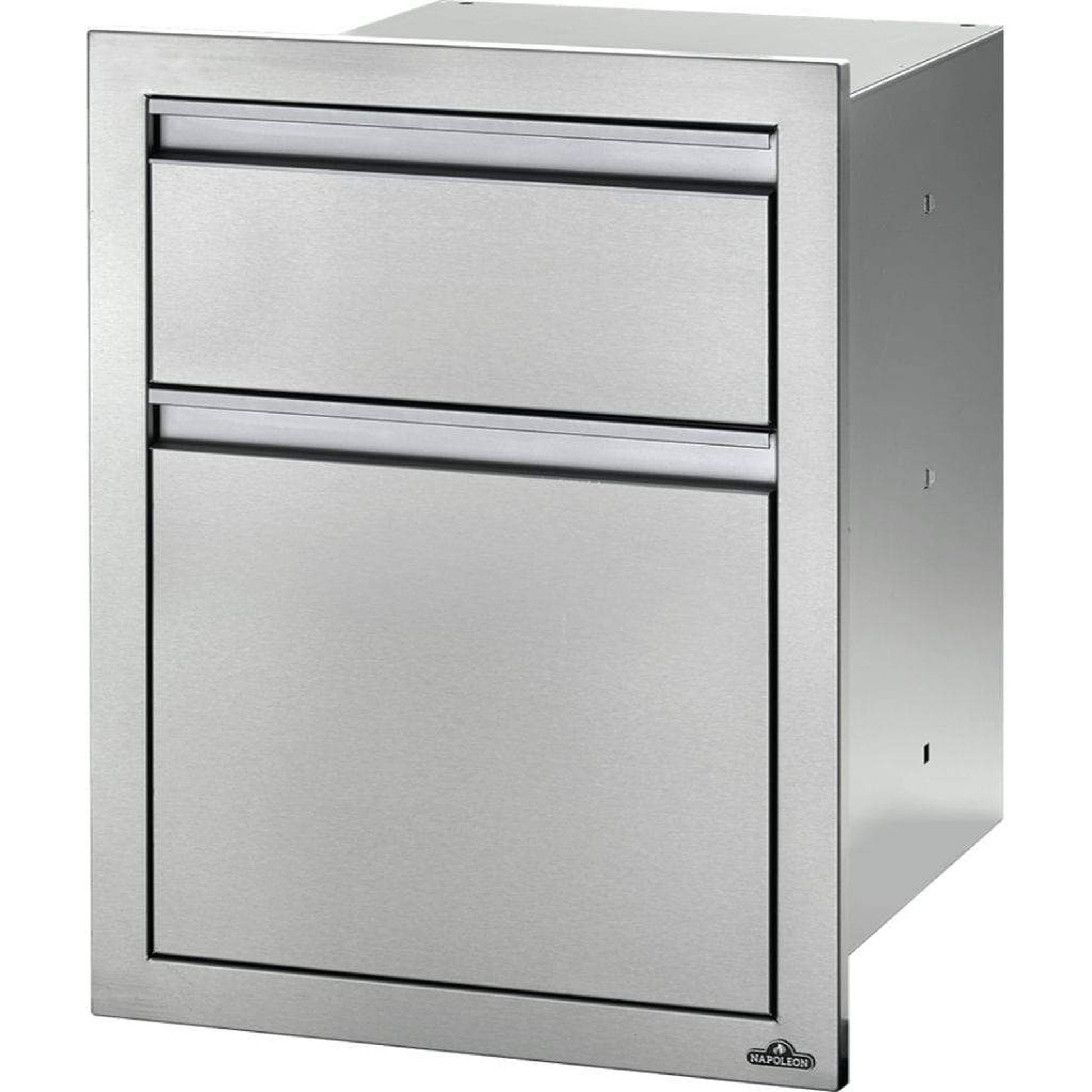 Napoleon 18" Stainless Steel Double Waste Bin Drawer With Paper Towel Holder