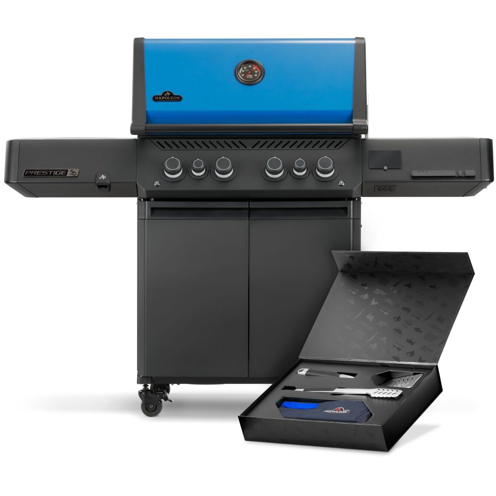 Napoleon 50th Anniversary Edition Prestige 500 66" 4-Burner Freestanding Natural Gas Grill With Infrared Side and Rear Burner