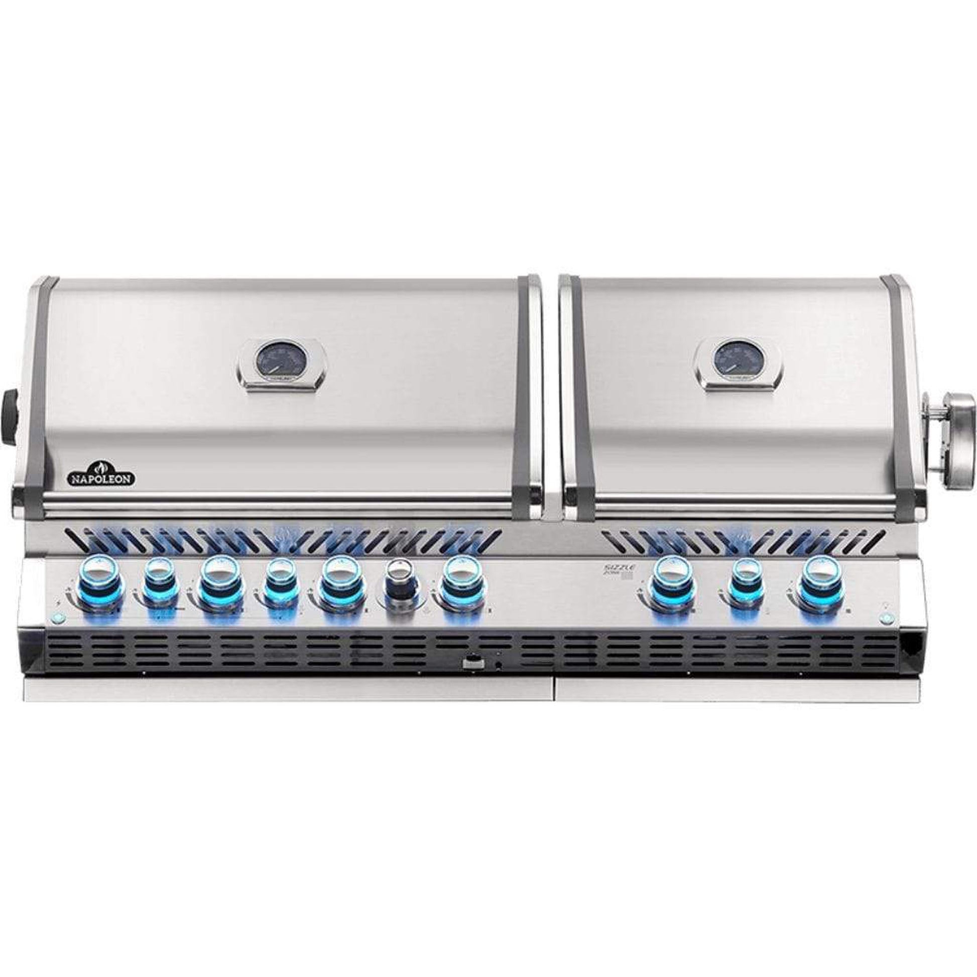 Napoleon 56" Prestige PRO 825 Built-in Gas Grill with Infrared Rear Burner and Infrared Sear Burners
