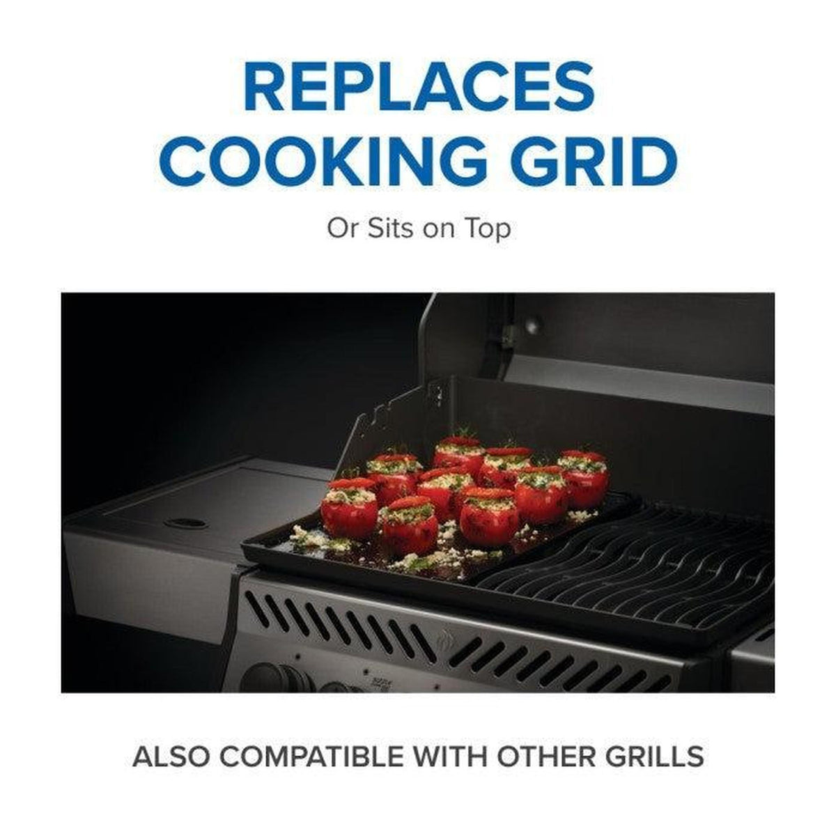 Napoleon 56041 2-sided Porcelain-Enameled Cast Iron Griddle
