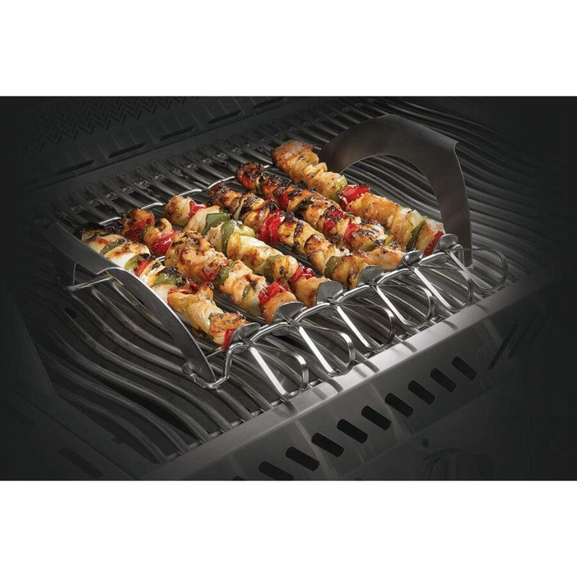 Napoleon 70002 PRO Pizza Stone with Skewers and Rack