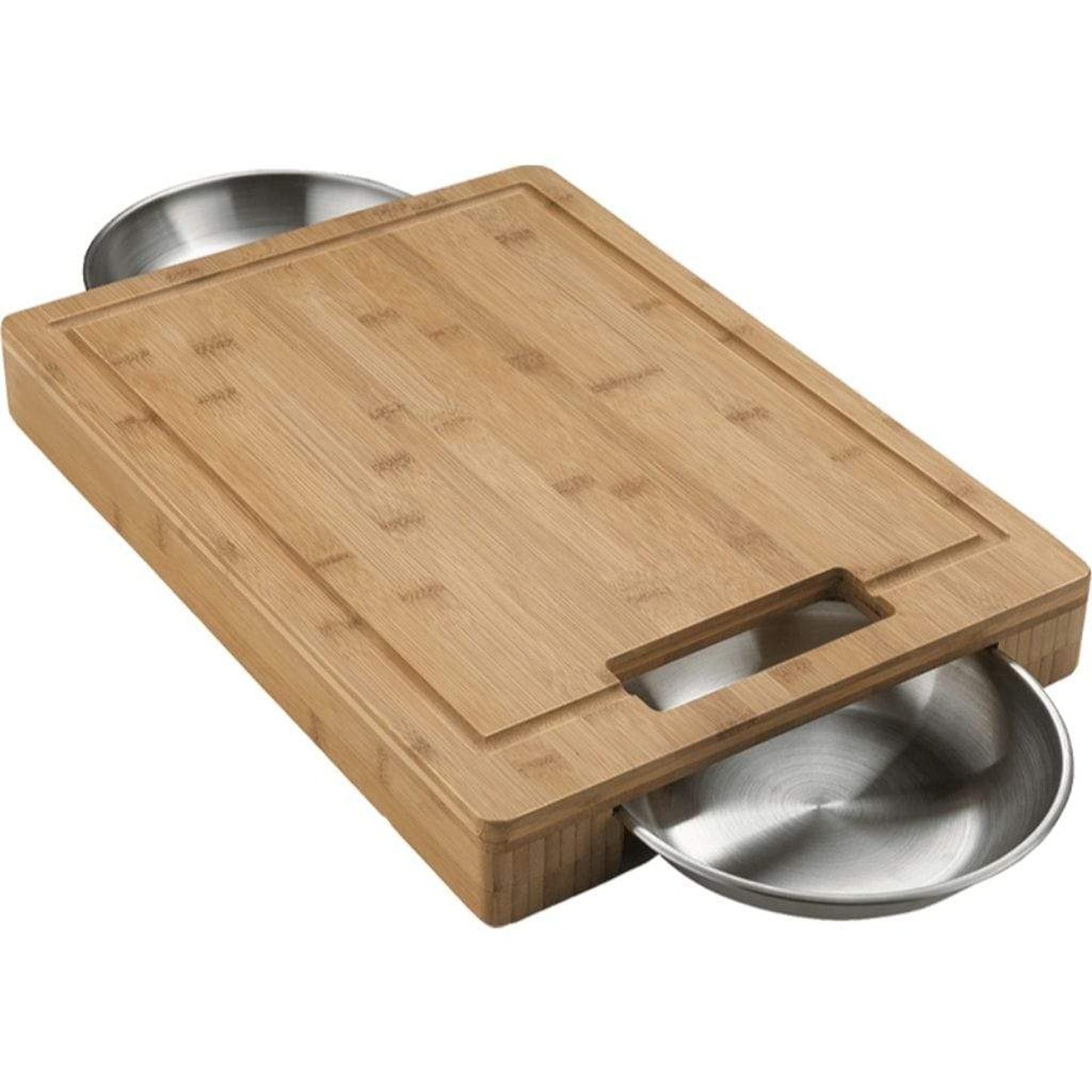 Napoleon 70012 PRO Cutting Board with Stainless Steel Bowls